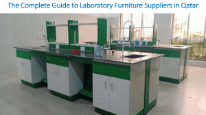 The Complete Guide to Laboratory Furniture Suppliers in Qatar