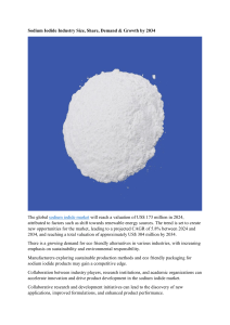 Sodium Iodide Industry Size, Share, Demand & Growth by 2034