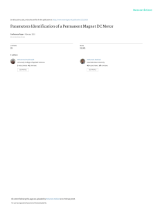 DC Motor Parameter Identification