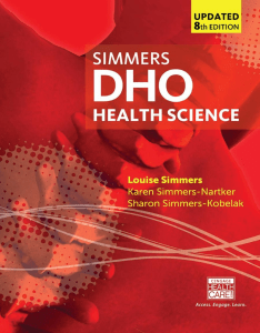 DHO Simmers Health Science 8th Edition
