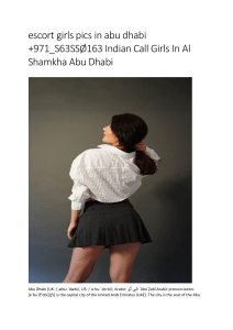 escort girls pics in abu dhabi +971 S63SSØ163 Indian Call Girls In Al Shamkha Abu Dhabi