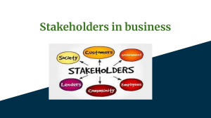 Stakeholders in business