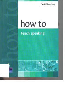 How to Teach Speaking (2)