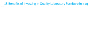 15 Benefits of Investing in Quality Laboratory Furniture in Iraq