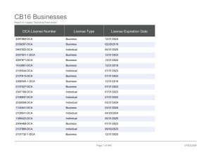 CB16 Businesses