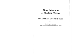 Level 4-Three Adventures of Sherlock Holmes