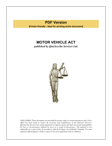 Motor Vehicle Act9279
