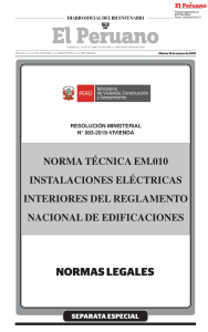 NORMA PERUANA - EME-010 SE RM-083-2019-VIVIENDA