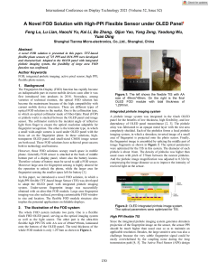 Symp Digest of Tech Papers - 2021 - Lu - 7 2  A Novel FOD Solution with High‐PPI Flexible Sensor under OLED Panel