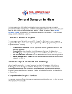 General Surgeon in Hisar
