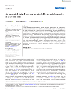 2024-An automated, data-driven approach to children's social dynamics in space and time