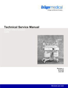 Dräger Isolette C2000 Incubator - Service manual 2