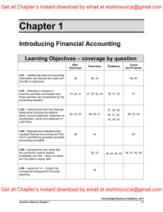 Solutions Manual For Financial Accounting 5th Edition By Dyckman, Hanlon, Magee, Pfeiffer