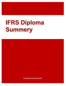 IFRS Diploma Summary