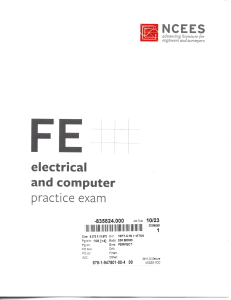 NCEES-FE ELECTRICAL PRACTICE EXAM 2020