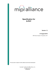 mipi D PHY specification v1 2