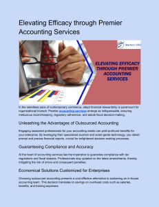 Elevating Efficacy through Premier Accounting Services