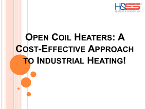 Open Coil Heaters