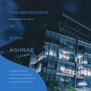 The importance of being ASHRAE