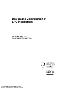 API Standard 2510: LPG Installation Design & Construction