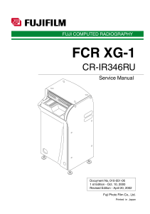 Fujifilm - fcr xg-1 service manual