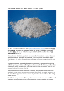 Zinc Chloride Industry Size, Share, Demand & Growth by 2033