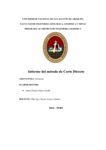 Informe corte directo Juarez