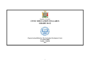 3. CIVIC EDUCATION 10-12 SYLLABUS