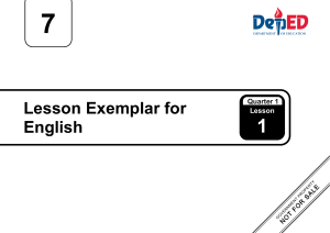 Q1 LE English 7 Lesson 1 Week 1