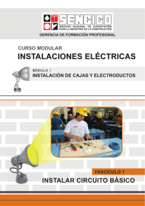 Instalación de Circuitos Eléctricos Básicos: Fascículo SENCICO