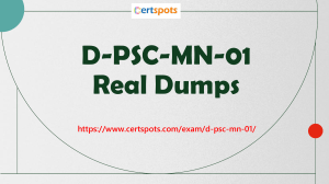 D-PSC-MN-01 Dell PowerScale Maintenance Version 2 Dumps