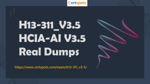 HCIA-AI V3.5 H13-311 V3.5 Dumps Questions
