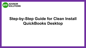 Easy Guide to clean install of QuickBooks Desktop