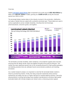  Laminated Labels Market Innovates with RFID Technology Integration