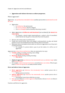 Aggression & Antisocial Behavior: Textbook Chapter