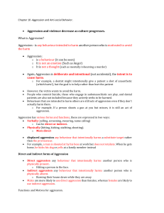 Aggression & Antisocial Behavior: Textbook Chapter Analysis