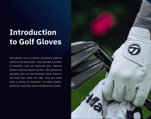 Introduction to Mens Golf Gloves