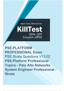 Palo Alto Networks PSE Strata Practice Test 2024 - Achieve Success in Your Exam