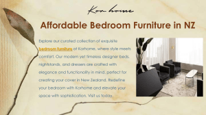 Affordable Bedroom Furniture in NZ