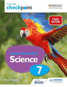 Lower Secondary Science Textbook: Cambridge Checkpoint 7