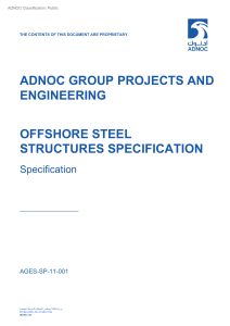 Offshore Steel Structures Specification