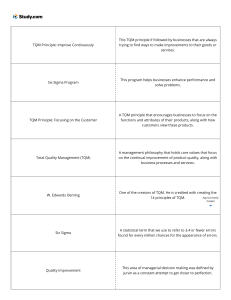 Flashcards - Continuous Process Improvement Flashcards   Study.com