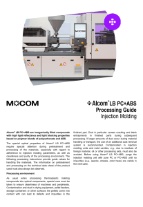 Processing Guide Alcom LB PC+ABS EN