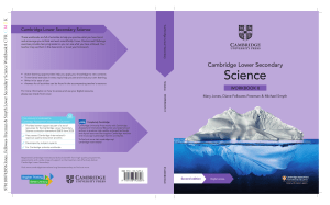 Cambridge Lower Secondary Science Workbook 8 (Jones, Mary, Fellowes-Freeman, Diane, Smyth etc.)