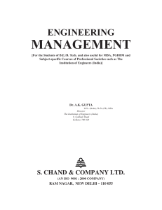 Engineering Management by Gupta