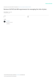 ReviewofAPIRP580RBIrequirementsformanagingtherisksofplant