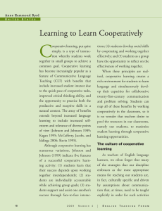 cooperative learning