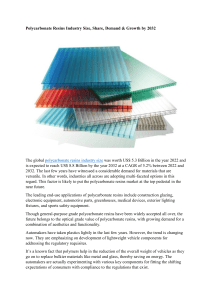 Polycarbonate Resins Industry Size, Share, Demand & Growth by 2032