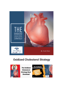 The Oxidized Cholesterol Strategy™ PDF eBook Download by Scott Davis