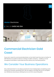 Commercial electrician gold coast